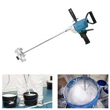 Dongcheng DQU160B Electric Paint Mixer 800W Heavy Duty Mixing Machine with 160mm Mixing Paddle for Paint, Cement, Mortar and Construction Materials