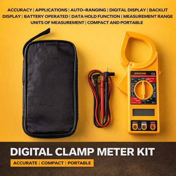 Eastman Digital Clamp Meter EDCM-266 | AC/DC Current Testing Multimeter For Electricians