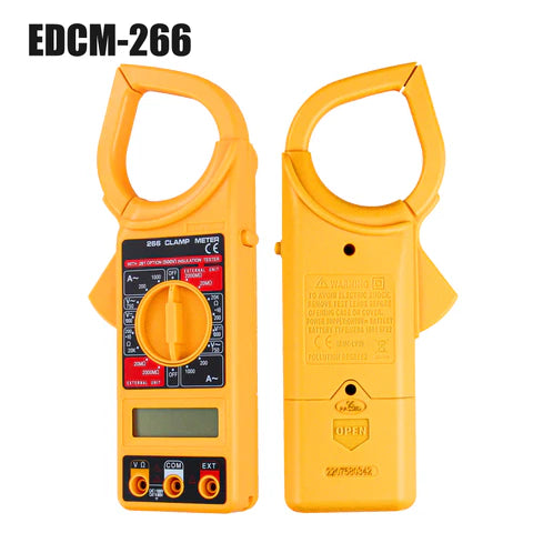Eastman Digital Clamp Meter EDCM-266 | AC/DC Current Testing Multimeter For Electricians