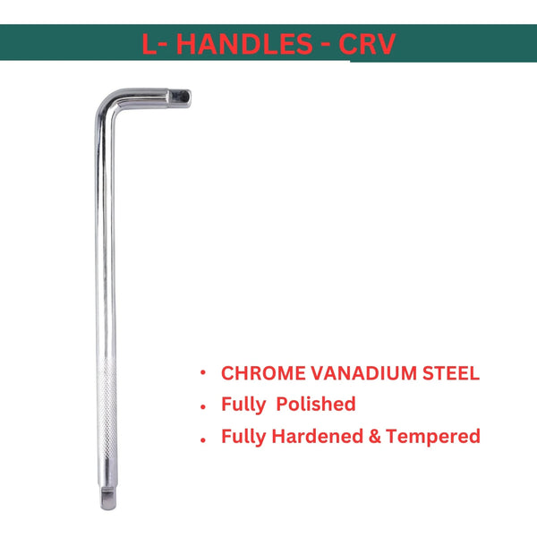 Eastman L Handle 3/4 Inch Drive 18Inch E-2211 | Heavy Duty Socket Wrench Handle