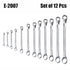 Eastman Ring Spanner Set 12Pc E-2007-12 | Chrome Vanadium Professional Hand Tool Kit