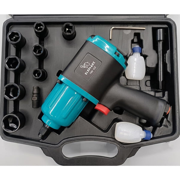 Elephant, Elephant IW-02, Impact Wrench, 1/2 Inch Impact Wrench, Pneumatic Impact Wrench, Air Impact Wrench, Automotive Impact Wrench, Garage Impact Wrench, Workshop Impact Wrench, Tyre Service Tool, Impact Gun, Air Tool, Mechanical Tool, Pneumatic Tool, Professional Impact Wrench