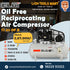 ELGi TS 05 OF B Oil-Free Reciprocating Air Compressor (5HP, 220L)
