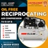 ELGi TS 15 OF B Oil-Free Reciprocating Air Compressor (15HP, 420L Tank)