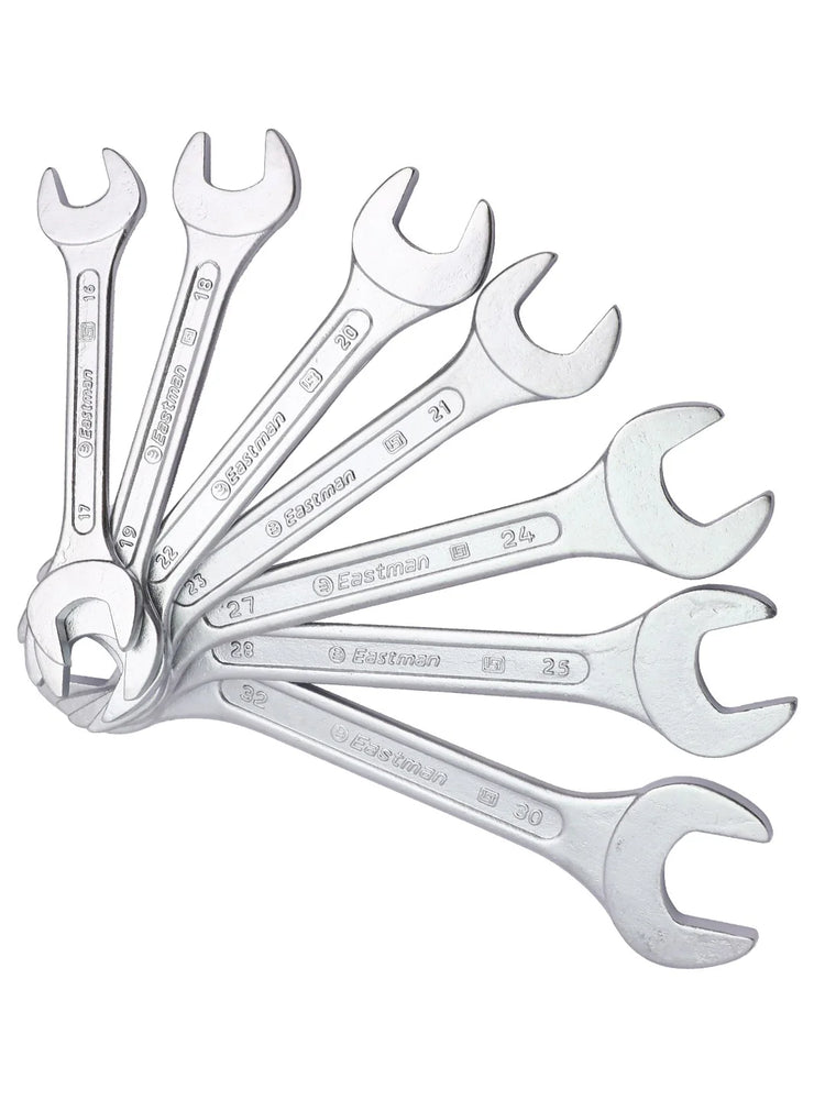 Eastman Double Ended Spanner Set 12Pc E2001-12 | Chrome Vanadium Hand Tool Kit
