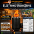 Electronic Wood Stove  – Smokeless, Portable Stainless Steel Cooking Stove | No Smoke, Only Heat! Electric Wood Burning Stove | புகை இல்லாத எலக்ட்ரிக் அடுப்பு