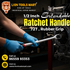 1/2 Inch Drive Extendable Ratchet Handle (72T) with Non-Slip Rubber Grip