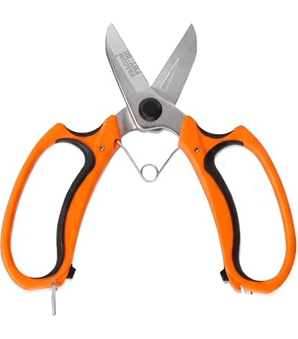 Falcon 175mm Bonsai Cutter FBT-60 | Hardened Steel Blades with Rust Preventive Coating, Safety Lock &amp; TPR Grip for Bonsai Plants
