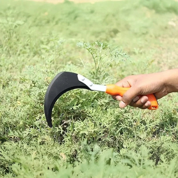 Falcon FPKM-500 Sickle with Comfort Plastic Grip | Self-Sharpening High Carbon Steel Blade