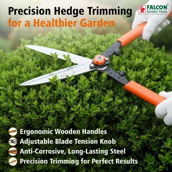 Falcon FHS-999PL, Falcon Hedge Shear, Premium Hedge Shear, Hedge Trimmer, Garden Hedge Cutter, Hedge Cutting Tool, Garden Pruning Tool, Shrub Trimmer, Garden Hand Tool, Horticulture Tool, Landscaping Tool, Hedge Maintenance, Gardening Tools, Falcon Garden Tools