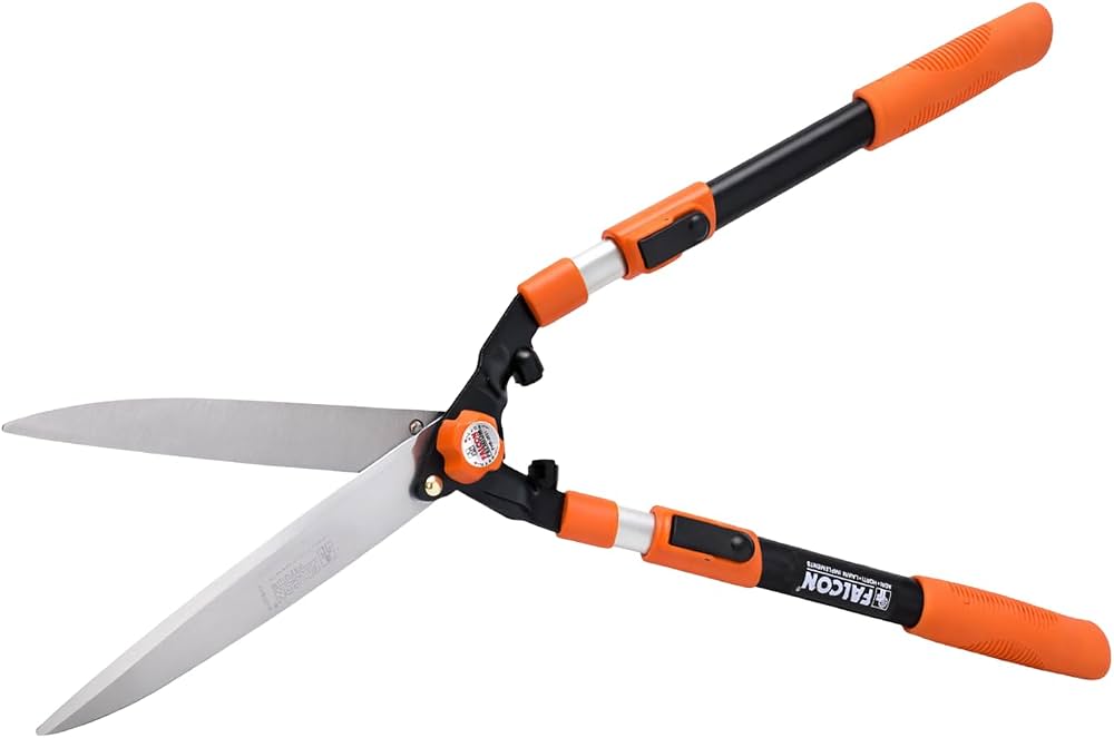 FALCON PREMIUM HEDGE SHEAR 10INCH BLADES WITH TELESCOPIC HANDLE ...