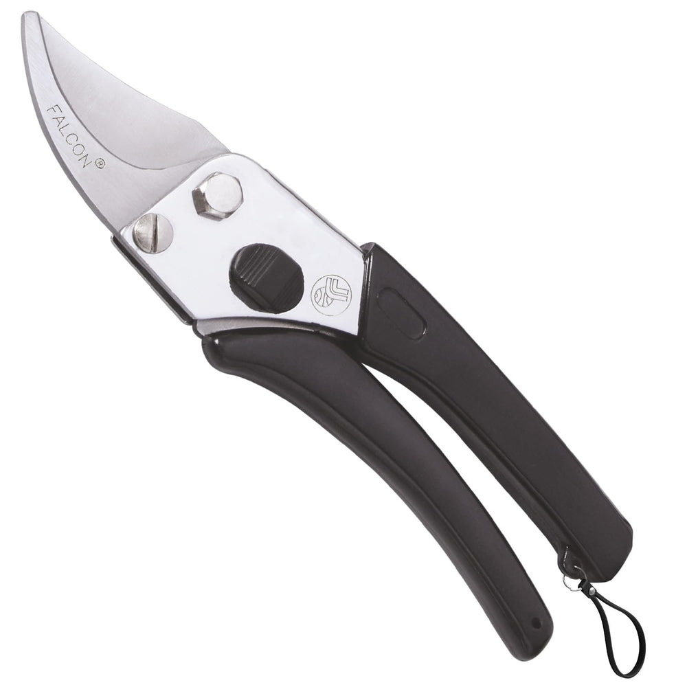 Falcon 200mm Finecut Bypass Pruning Secateur | Hardened Steel Blades, Soft Grip Steel Handle