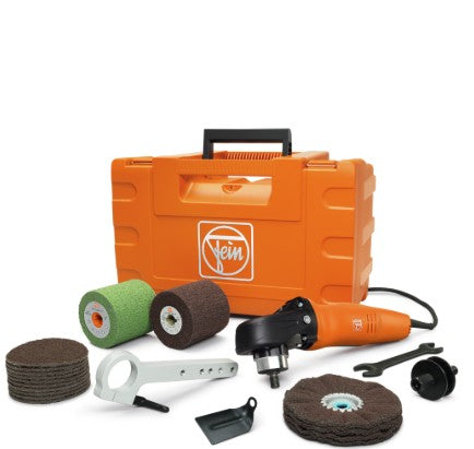 FEIN, FEIN WPO 14-25 E, FEIN Angle Polisher, WPO 14-25 E, FEIN Stainless Steel Polisher, Stainless Steel Polishing Machine, Metal Polishing Machine, Angle Polisher, Metal Finishing Machine, 1200W Polisher, Variable Speed Polisher, Stainless Steel Finisher, Metal Surface Finishing Tool, Satin Finishing Machine, Metal Sanding Machine, Stainless Steel Sanding Machine, Metal Brushing Machine, High Gloss Polisher, Industrial Polisher, Professional Metal Finisher, FEIN Power Tools, Lion Tools Mart