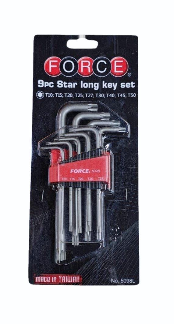 Buy FORCE 5098L 9 PCS Star/Torx Key Set Long Online Best Price in