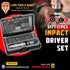 FORCE 5171 1/2 Inch 17Pcs Impact Driver Set | Professional Manual Impact Tool Kit