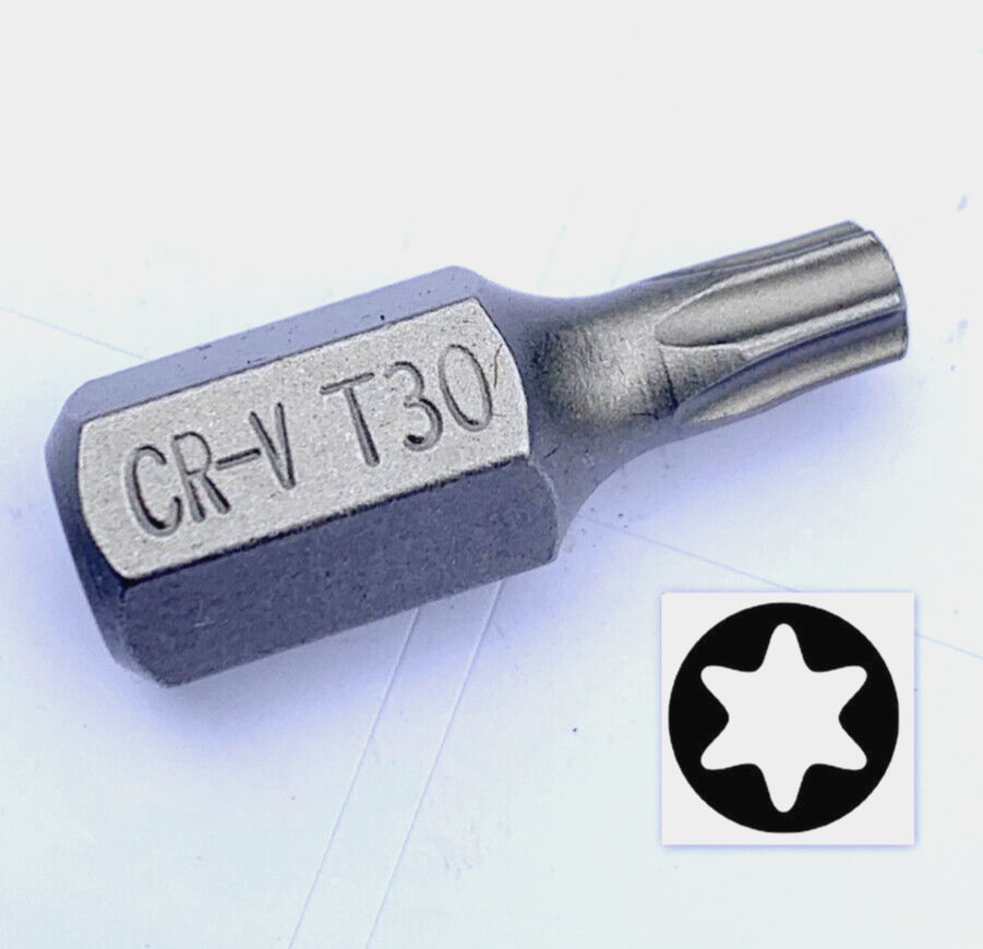 Force Star Bit / Torx Bit Shank: 10mm x Length:30mm | Professional Automotive & Industrial Use