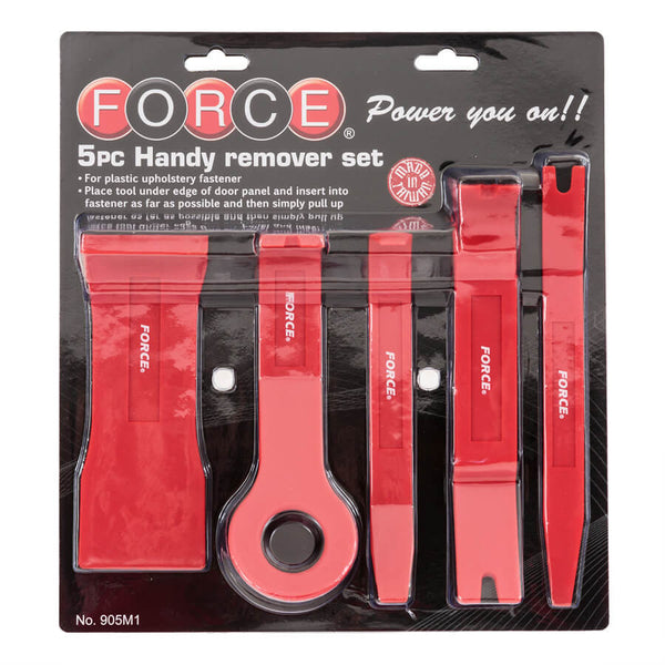 Force 905M1 5Pcs Door Trim Handy Remover Set | Automotive Panel & Clip Removal Tool Kit