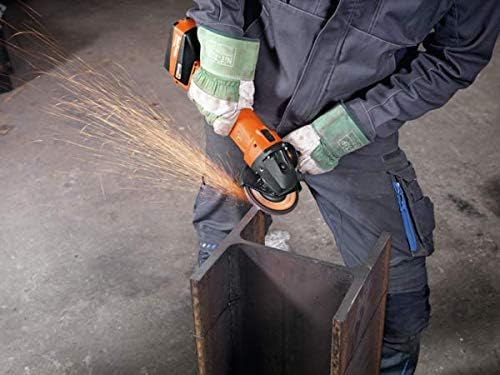 Fein CCG 18-115-12 PD-SEC AS, Fein ProCore grinder, PROTAGO angle grinder, Cordless angle grinder, 18V angle grinder, 115mm angle grinder, Brushless grinder, AMPShare grinder, ProCORE battery grinder, AutoStop grinder, Kickback protection grinder, Metal cutting grinder, Grinding machine, Deburring tool, Satin finishing grinder, Fein power tools, L-BOXX grinder