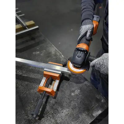 Fein, Fein CCG 18-115-12 PD AS, 71221761000, 18V Cordless Angle Grinder, 115mm Angle Grinder, Brushless Angle Grinder, Cordless Grinder, AutoStop Angle Grinder, Dead-Man Switch Grinder, 2500-8500 RPM Grinder, Metal Cutting Grinder, Metal Grinding Tool, Deburring Grinder, Weld Finishing Tool, Satin Finishing Grinder, Industrial Angle Grinder, Professional Cordless Grinder, AMPShare Grinder, Bosch Compatible Grinder, Fabrication Tool, Automotive Grinding Tool, Workshop Grinder, Metalworking Power Tool, Lion T