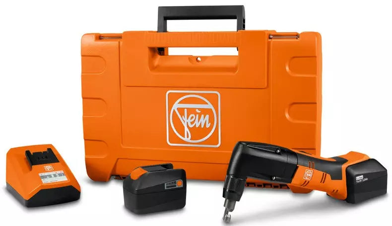 Fein 18V Cordless Nibbler 1.3 CSE ABLK 18 AS N00 Set 71321062000 | 1.3mm Sheet Metal Cutter with 1.9m/min Speed, QuickIN, 360° Cutting Direction & L-BOXX