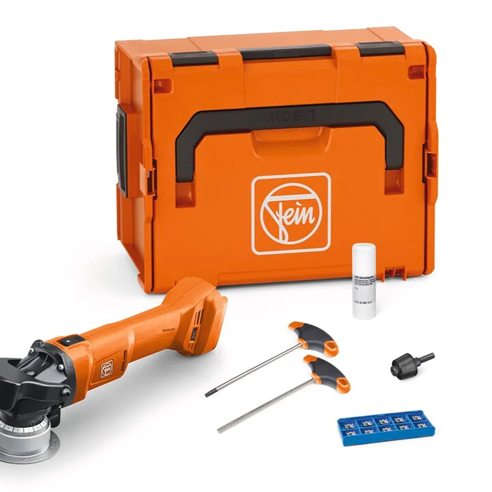 Fein 18V Cordless Bevelling Machine AKFH 18-5 AS Basic Chamfer Set 71380561000 | 5mm 45° Metal Edge Beveler 7500 RPM AMPShare