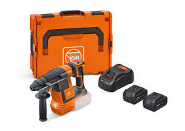 Fein 18V Cordless Rotary Hammer Drill ABH 18-26 AS Set 5Ah 71400362000 | SDS-Plus 2.6J 26mm Concrete Hammer with 2x 5Ah Batteries