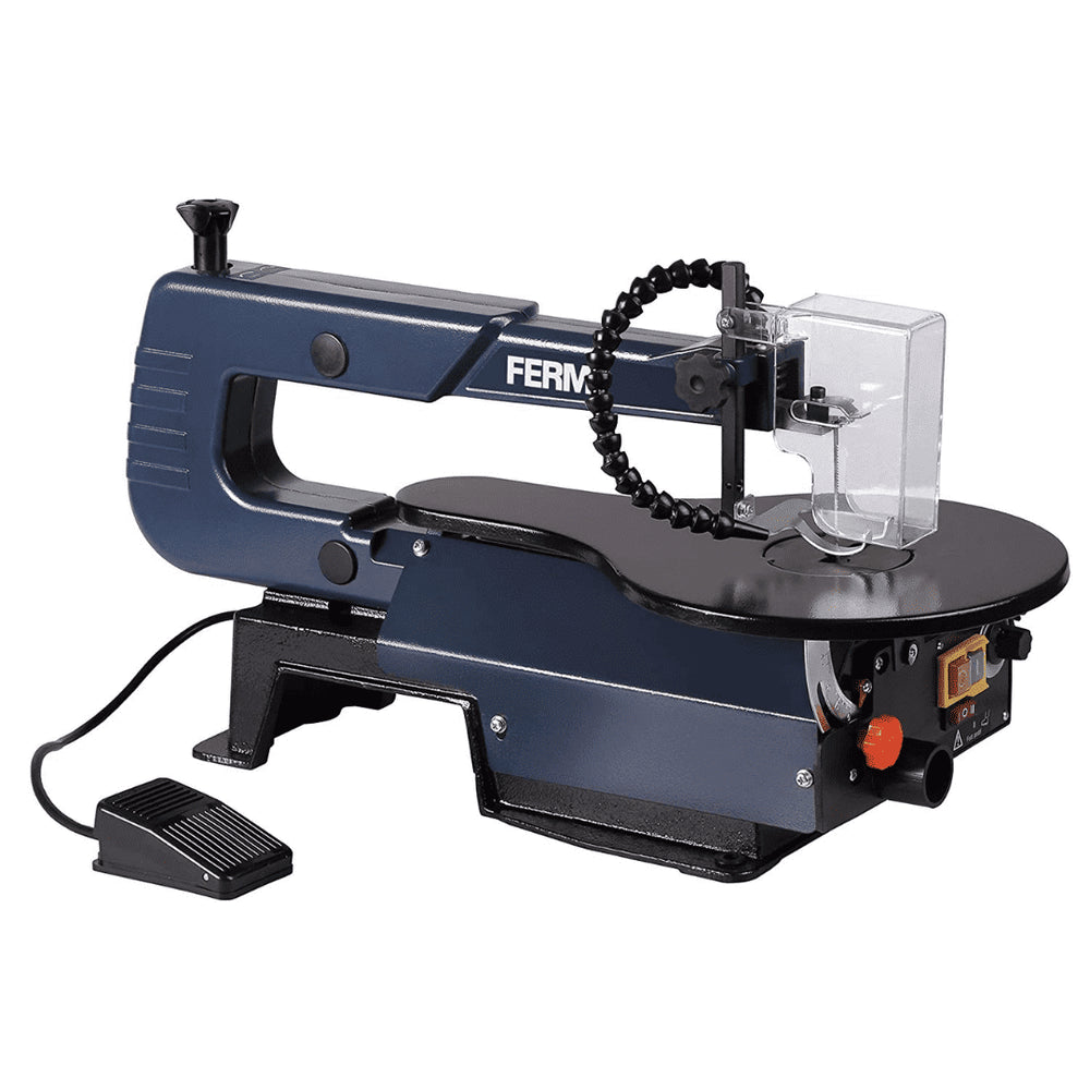 Ferm SSM1007 Cordless Electric Scroll Saw | 120W, 1600RPM, Foot Pedal System