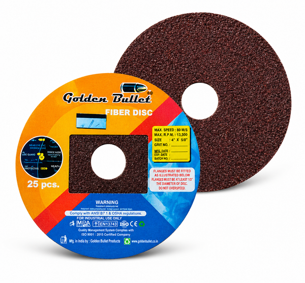 Bullet 5Inch Fiber Disc 125x0.6mm | High Performance Metal Sanding & Finishing Disc