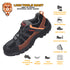 Karam Flytex Grey And Orange Sporty Safety Lace-up FS210 | Industrial Safety Purpose