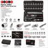 Force 2462 46Pcs 1/4Inch Socket Set | Professional Metric Hand Tool Kit
