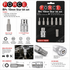 Force 4081 1/2Inch 8Pcs 10mm Torx/Star Bit Set | Professional Socket Bit Kit