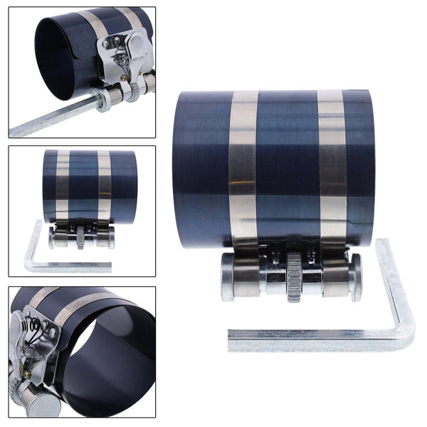 Force 6204125 Piston Ring Compressor 4 Inch 90–125mm | Engine Ring Installation Tool
