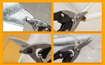 Force 6981250 Aviation Tin Snips Straight Cut | Heavy Duty Metal Cutting Shear