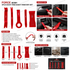 Force 905M1 5Pcs Door Trim Handy Remover Set | Automotive Panel & Clip Removal Tool Kit