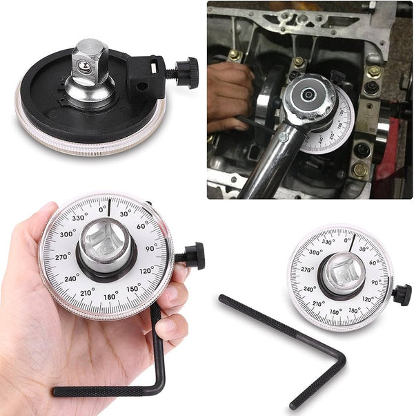 Force 1/2Inch Dr. Torque Angle Meter Gauge Magnetic 9G1802 | Precision Torque Measuring Tool