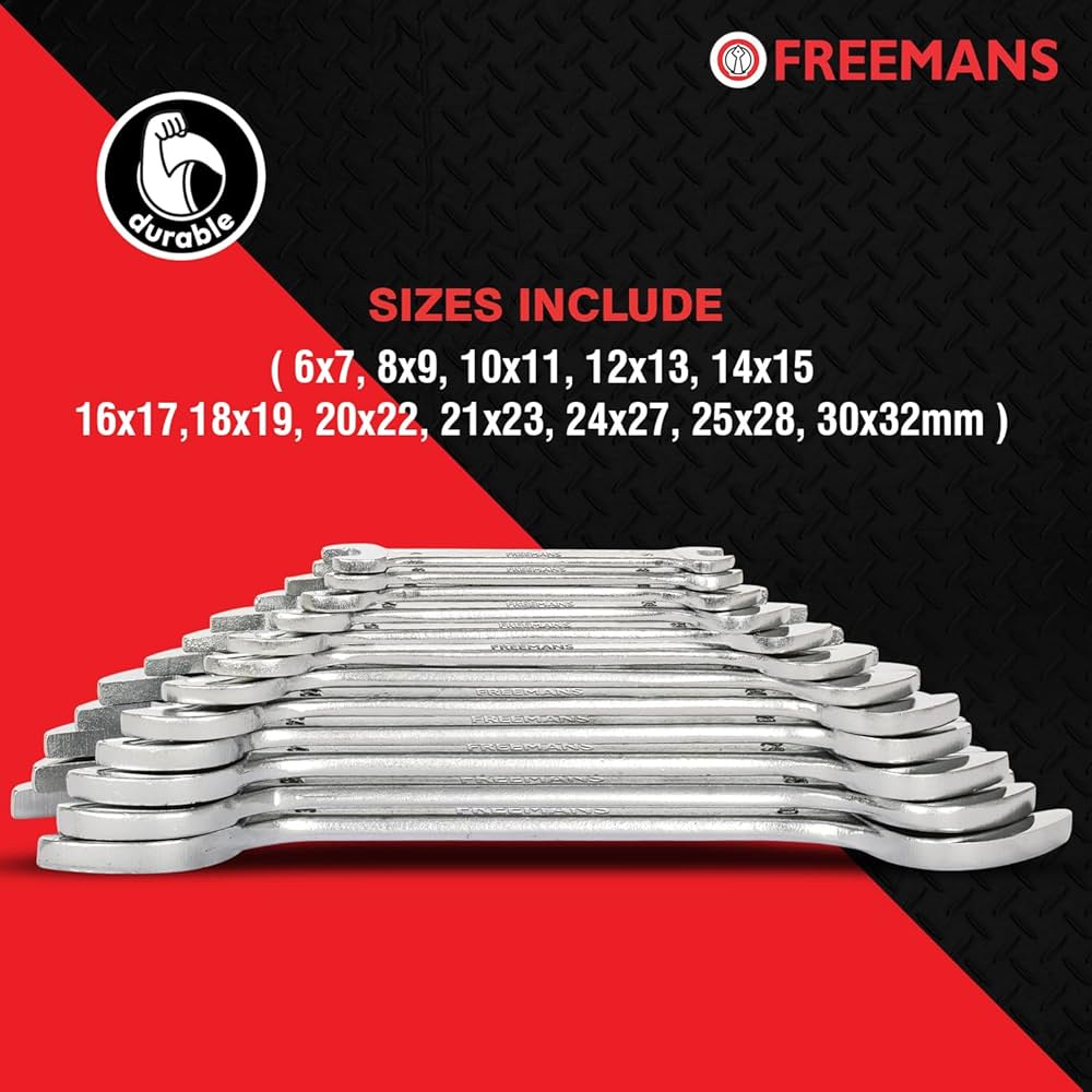 Freemans 12PCS Double End Spanner Set DS12