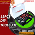Freemans 19-Piece DIY Hand Tool Kit (DIY19) – All-in-One Home Maintenance Set with Carry Case