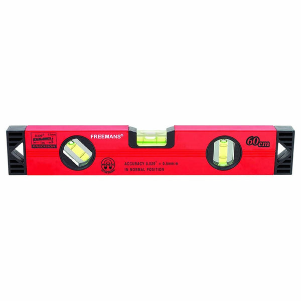 Freemans Magnetic Spirit Level Red (Available Sizes: 1Ft to 2Ft)