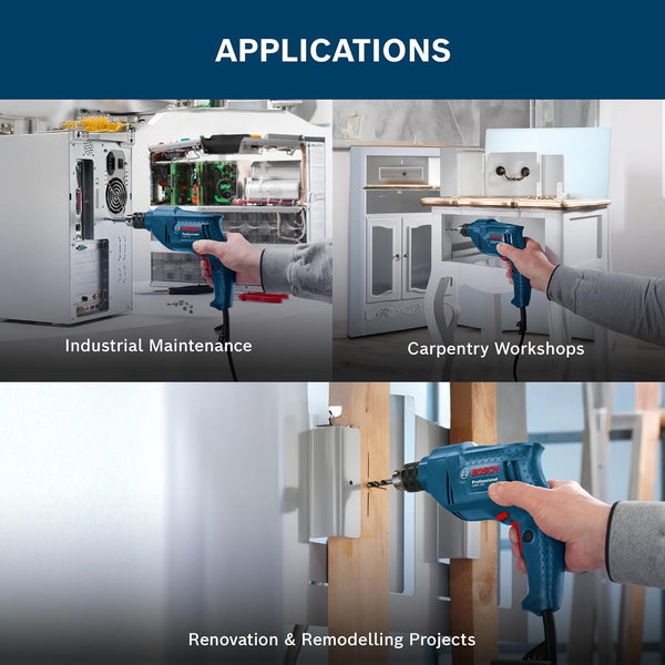 Bosch GBM350 Professional Corded Electric Rotary Drill | 350W, Blue