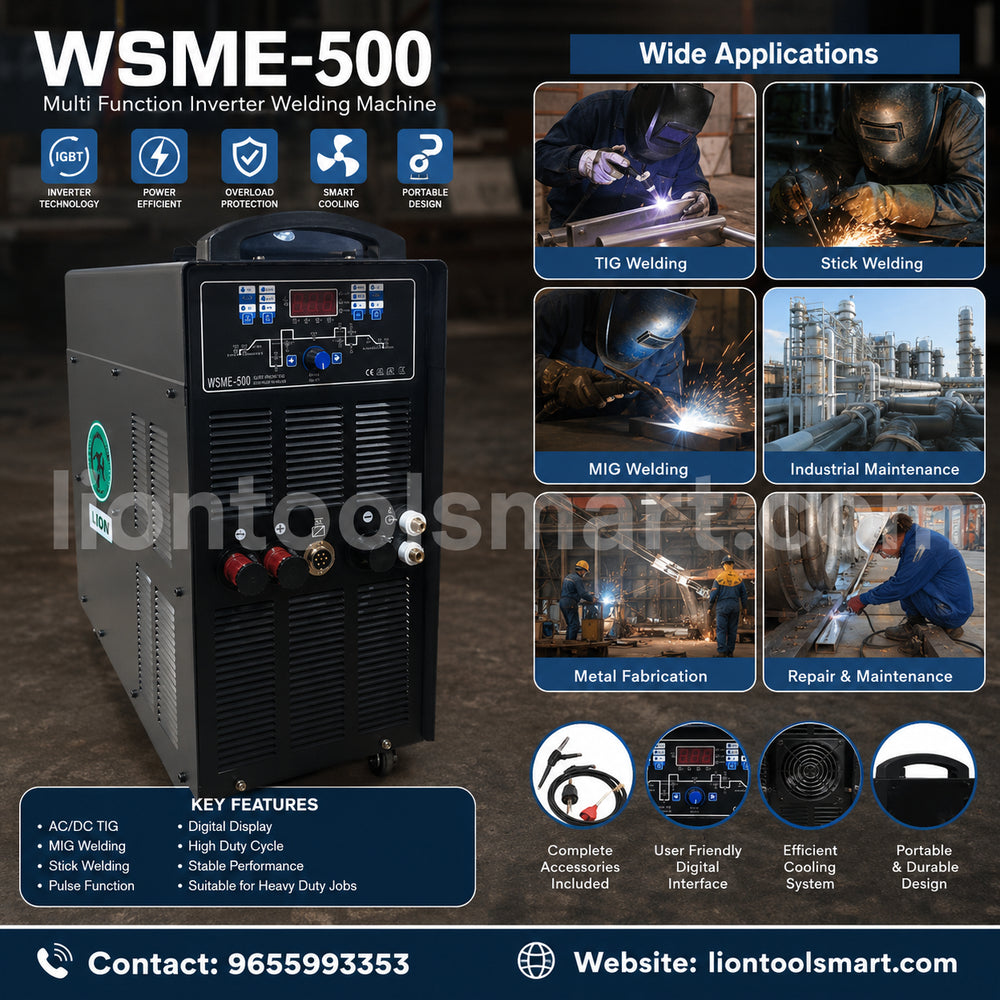 GB Kore WSME 500 AC/DC Pulse IGBT TIG/MMA Welding Machine | 500A 3 Phase IGBT TIG & MMA Inverter Welder