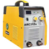 GB ARC 315-S Single Phase Welding Machine with Advanced IGBT Inverter Technology. High-performance MMA ARC welder offering stable arc, energy efficiency, and reliable welding for industrial and workshop applications. Yellow and black GB ARC 315-S welding machine with control knobs and connectors on the front panel.
