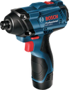 Bosch GDR 120-LI 12V Cordless Impact Wrench Kit | 2 x battery GBA 12V 2.0Ah, Charger, 1 x screwdriver bit PH 2