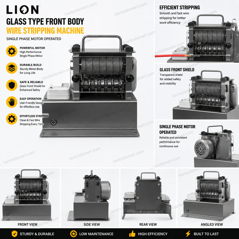 Lion 0.25HP Glass Type Wire Stripping Machine LWS002