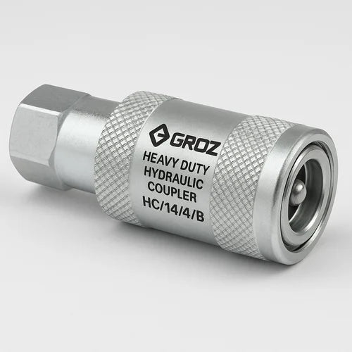Groz 4 Jaw Professional Hydraulic Grease Gun Coupler HC/14/4/B | Automotive, Agriculture, Construction, Industrial & Machinery Lubrication Applications