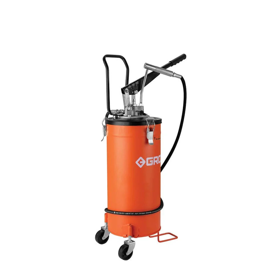 Groz Bucket Grease Pump VGP/15 15Kg | Automotive, Agriculture, Construction, Industrial & Heavy Equipment Lubrication Applications