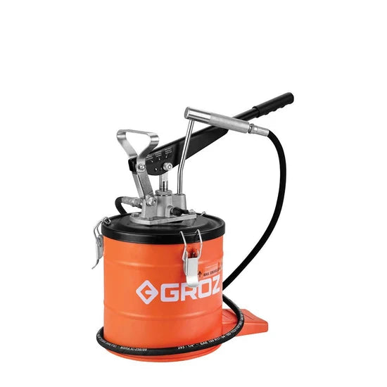 Groz Bucket Grease Pump VGP/6A 6Kg | Automotive, Agriculture, Construction, Industrial & Heavy Equipment Lubrication Applications
