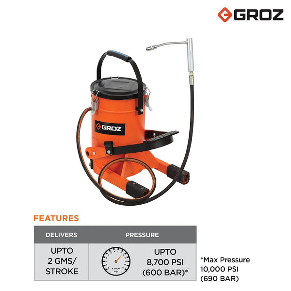Groz, Groz FOP/10A, FOP/10A, Foot Operated Grease Pump, 10 Kg Grease Pump, 10 Kg Foot Grease Pump, Manual Grease Pump, Hand Free Grease Pump, High Pressure Grease Pump, Grease Pump, Lubrication Pump, Automotive Grease Pump, Agricultural Grease Pump, Construction Grease Pump, Industrial Grease Pump, Heavy Equipment Grease Pump, Heavy Duty Grease Pump, Workshop Grease Pump, Machinery Lubrication Pump, Groz Grease Pump, Grease Pump 10Kg, Garage Grease Pump, Grease Pump Online, Buy Grease Pump Online, Lion Tool