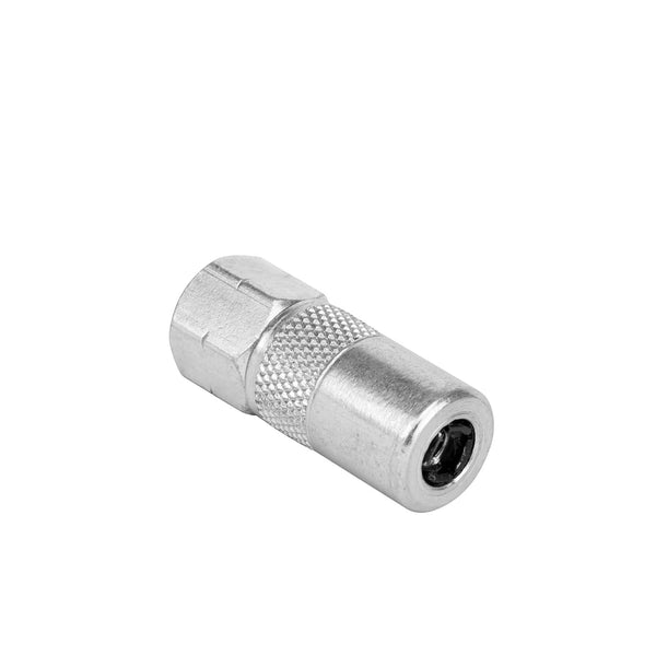 Groz, Groz HC/11/4/BSP, HC/11/4/BSP, 1/8 Inch BSP Coupler, Hydraulic Coupler, 4 Jaw Grease Coupler, Grease Gun Coupler, Grease Gun Nozzle, Hand Grease Gun Coupler, Ball Check Coupler, 3000 PSI Coupler, Grease Fitting Coupler, Zerk Fitting Coupler, Automotive Lubrication Tool, Industrial Grease Coupler, Agricultural Lubrication Tool, Workshop Grease Gun Accessory, Machinery Lubrication Tool, Hydraulic Grease Fitting, Professional Grease Coupler, Greasing Accessories, Lubrication Equipment, Maintenance Tools,