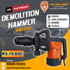HITMIN HMH 60A Demolition Hammer – 1500W Heavy Duty Industrial Jackhammer