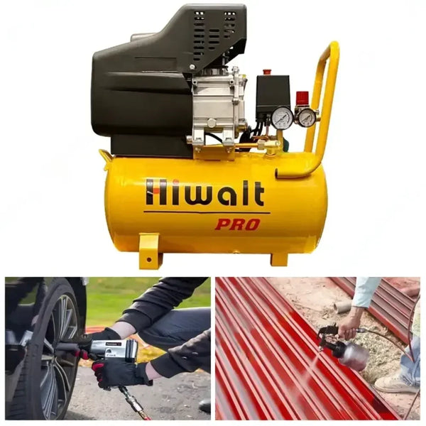 Hiwalt Pro Air Compressor, Hiwalt Pro 50L Compressor, 50L Air Compressor, Oil Type Compressor, 2HP Air Compressor, 1.5kW Compressor, 8 Bar Air Compressor, 116 PSI Compressor, Workshop Air Compressor, Pneumatic Compressor, Spray Painting Compressor, Garage Compressor